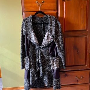 Women’s Wrap Mixed-Media Cardigan